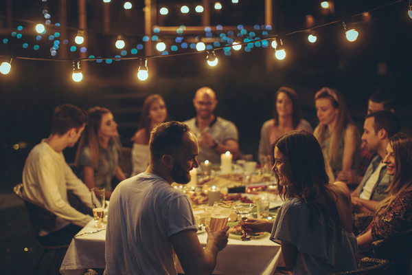 F+F gathering for dinner