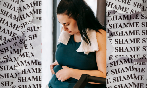 woman self-criticizing