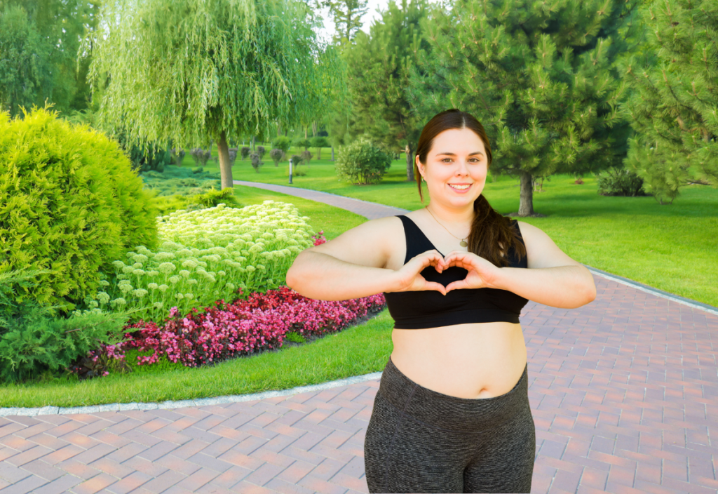Woman showing kindness 4x2.75