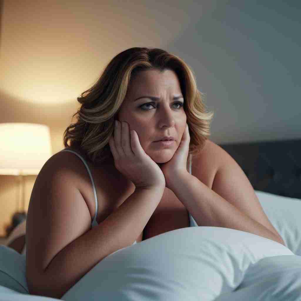 woman thinking negative thoughts