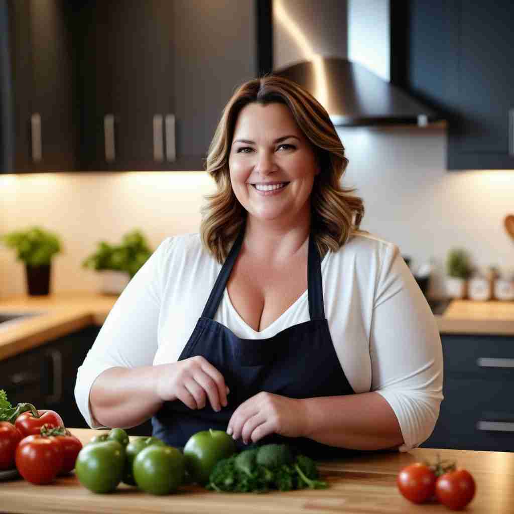 woman preparing healthy meal