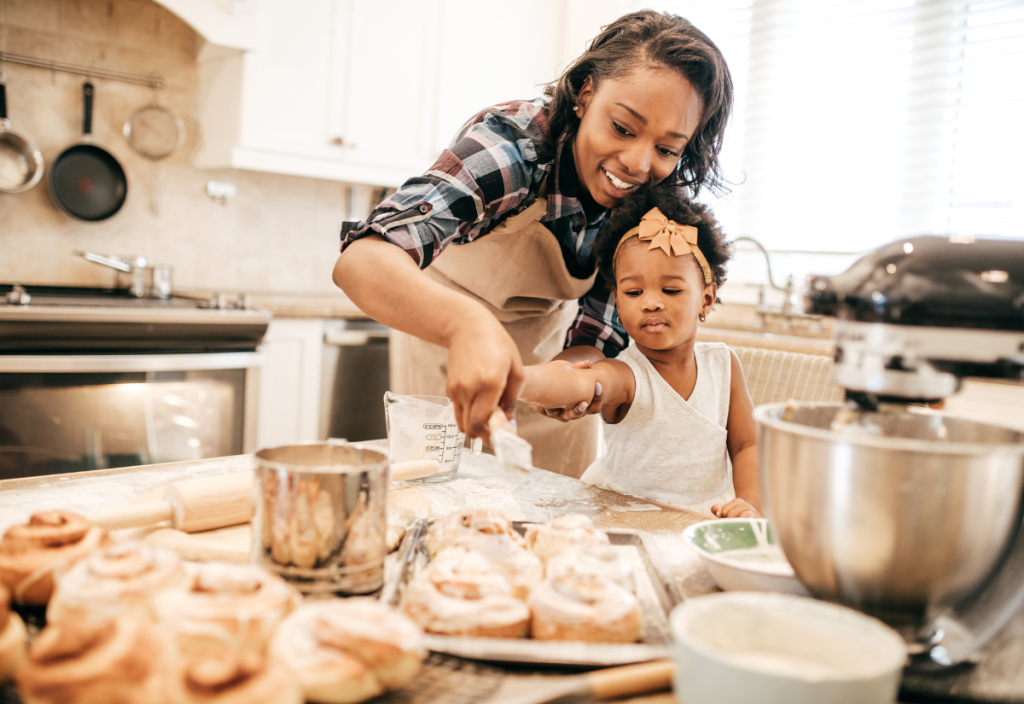 Mother + Daughter baking